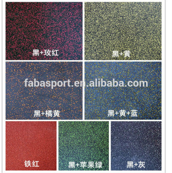 MAT-0661 Gym Rubber Flooring Tile