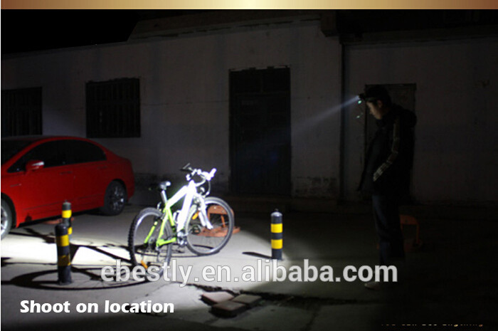 Super Brightness Aircraft Aluminum Led Headlamp 3-Mode Bicycle light rechargeable led headlamp