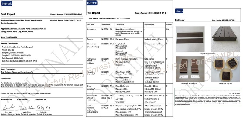 Composite timber outside hollow decking