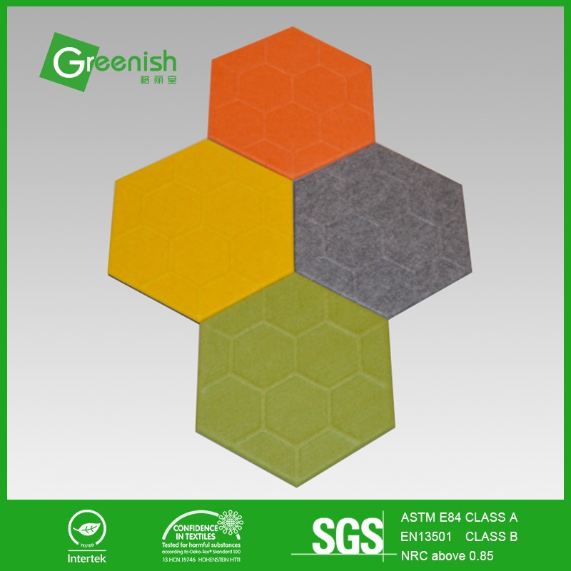 Moldable honeycomb polyester fiber 3d acoustic wall panel