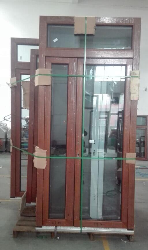 Elegant Wood Clad Aluminium Casement Window with Good Energy-saving Performance