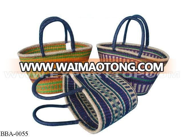 Hot-sale natural sea grass handle bags (Skype : July.etop)