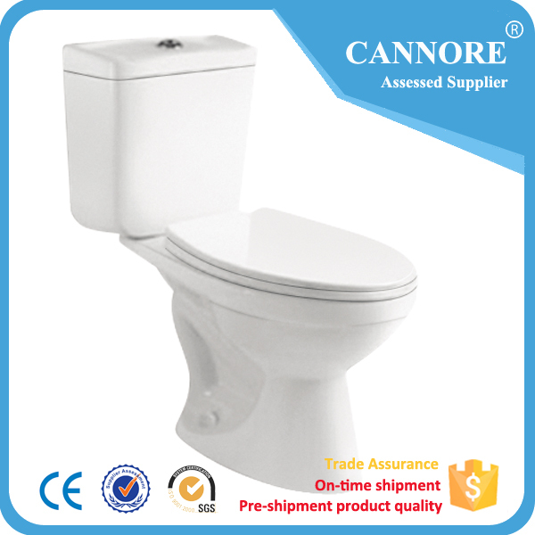 Siphonic Ceramic Sanitary Ware Two Piece Toilet