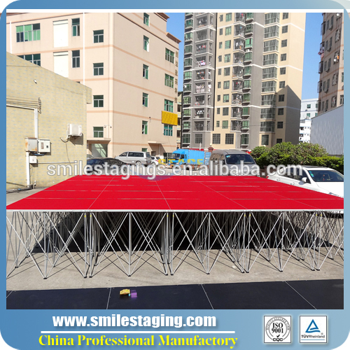 aluminum stage with legs smart stage for chair exhibition stage