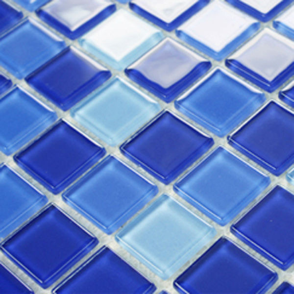 Wholesale diy swimming pool pattern glass mosaic glass mosaic tile mosaic stock