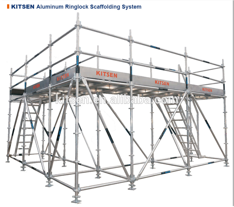 Perforated Rosette Ring Lock System Aluminum Scaffolding for Sale