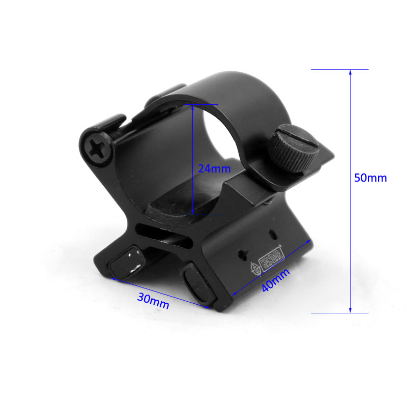 24-26.5mm Type X Magnetic Tactical Flashlight Gun Scope Mount Holder bike Accessories For C12 C8 501B 502B 802 Led Flashlight