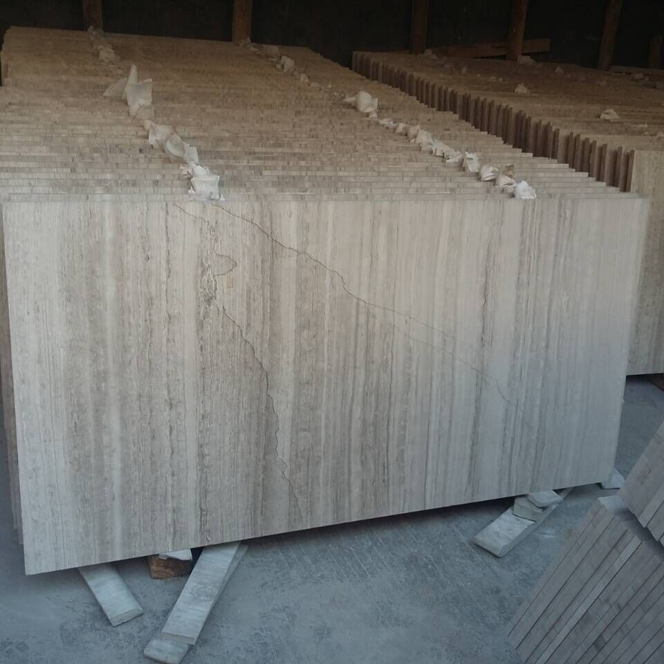 New material White wooden marble polished marble good price