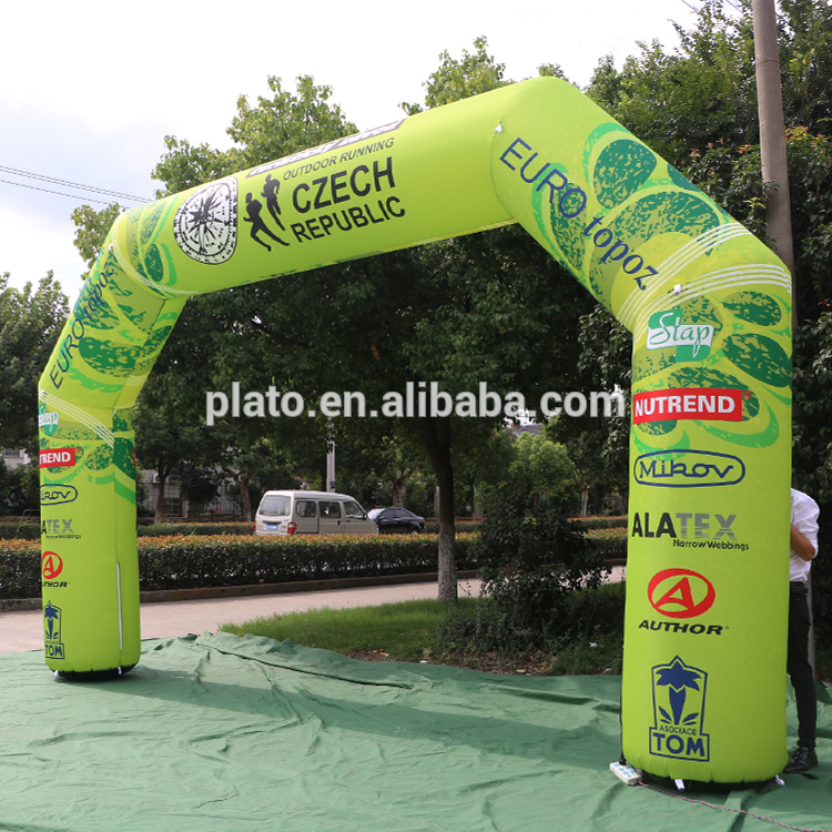 Giant inflatable arch with custom logo print for outdoor