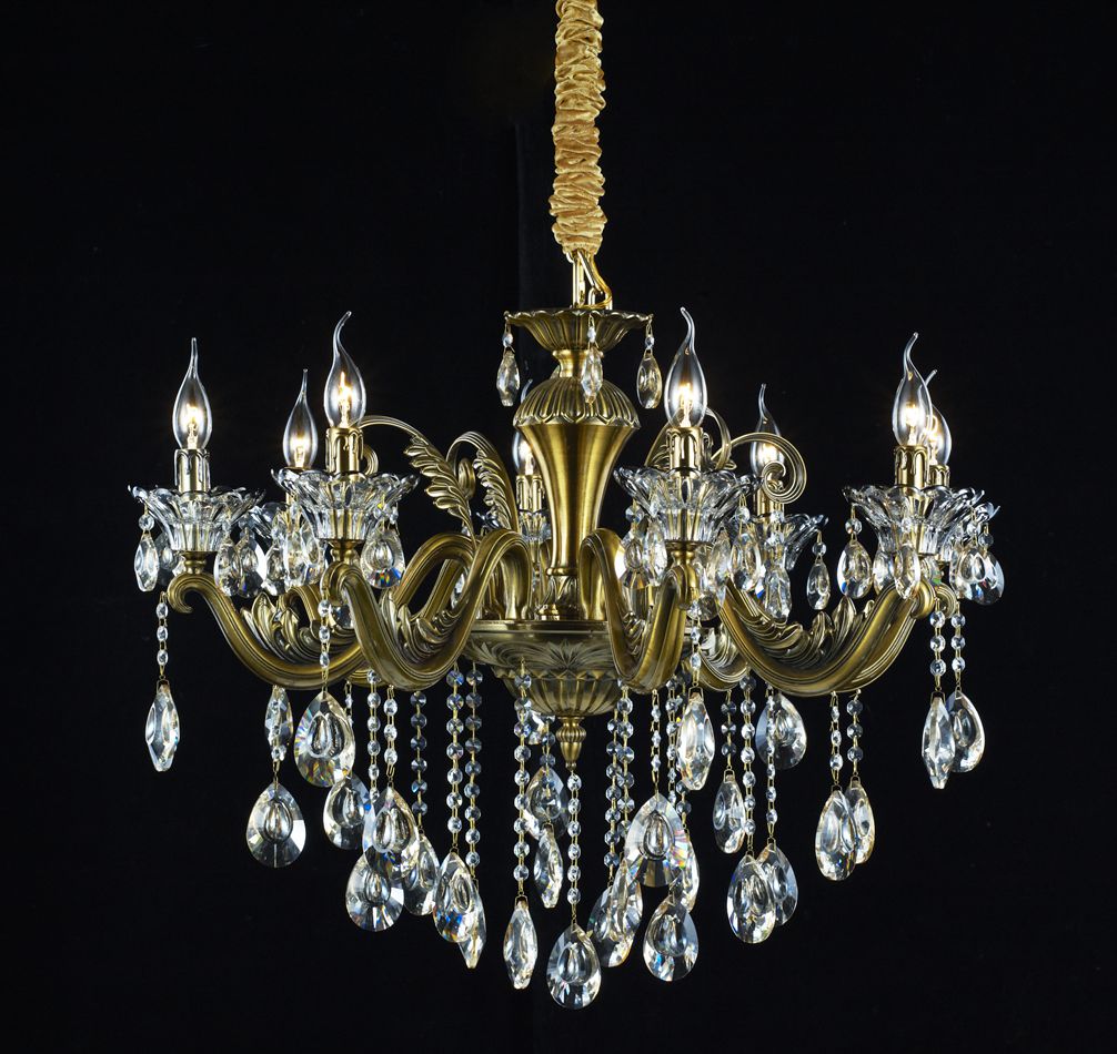 2019 HongKong Contemporary Small 6 Arms Clear Crystal Chandelier for home light