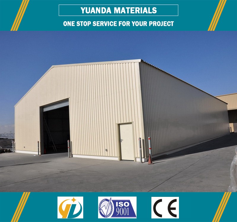 Autoclaved aerated concrete panel steel structure warehouse