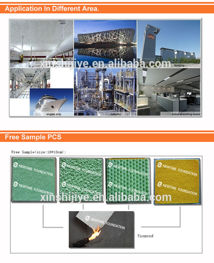 Spray applied fiber/mineral fiber/Inorganic fiber wool stone insulation spraying rock wool