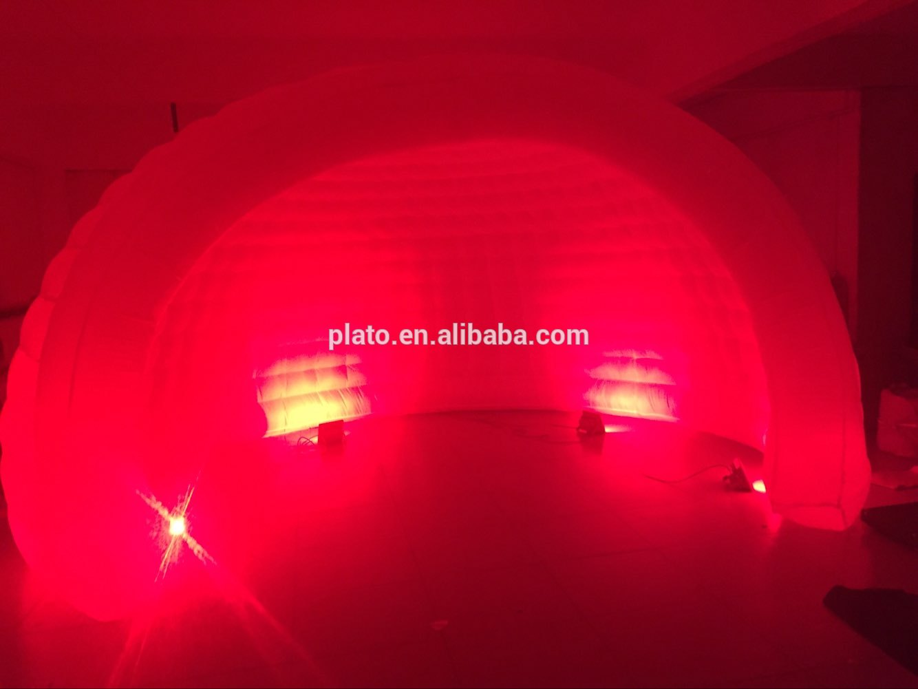 Custom large inflatable half dome shell tent for outdoor event