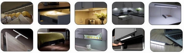 Battery Powered Showcase Lighting LED TV Cabinet Shelf Strip Light Under Cupboard Lighting