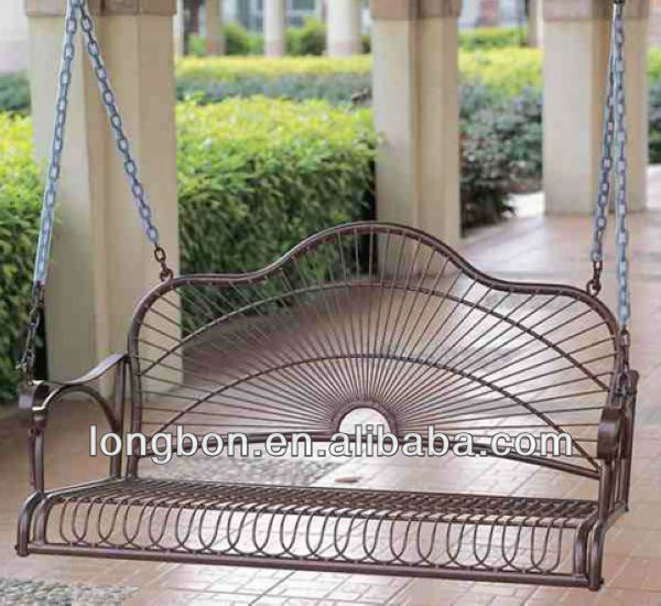 2013 Top-selling wrought iron swing design for garden