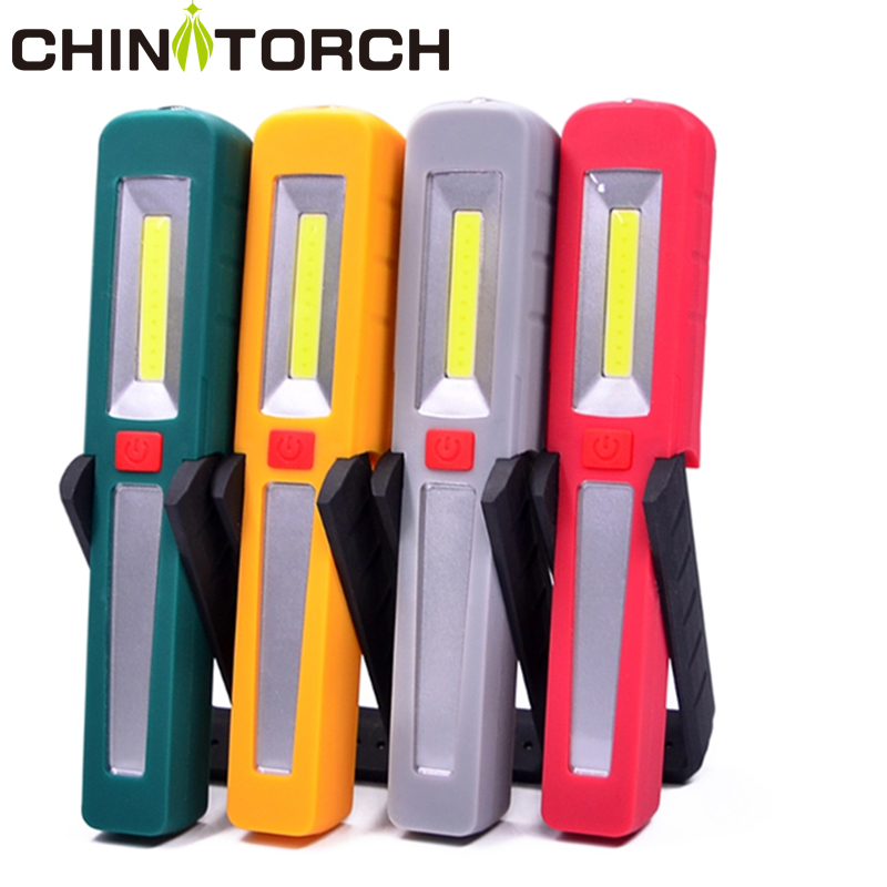 COB Mini Pen Light LED Portable Inspection Work Light 4 Colors Magnetic Handle Torch Light