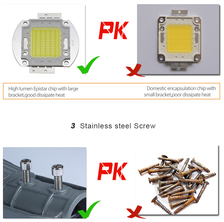 Top sales china supplier 3 years warranty 100w parking commercial led street light