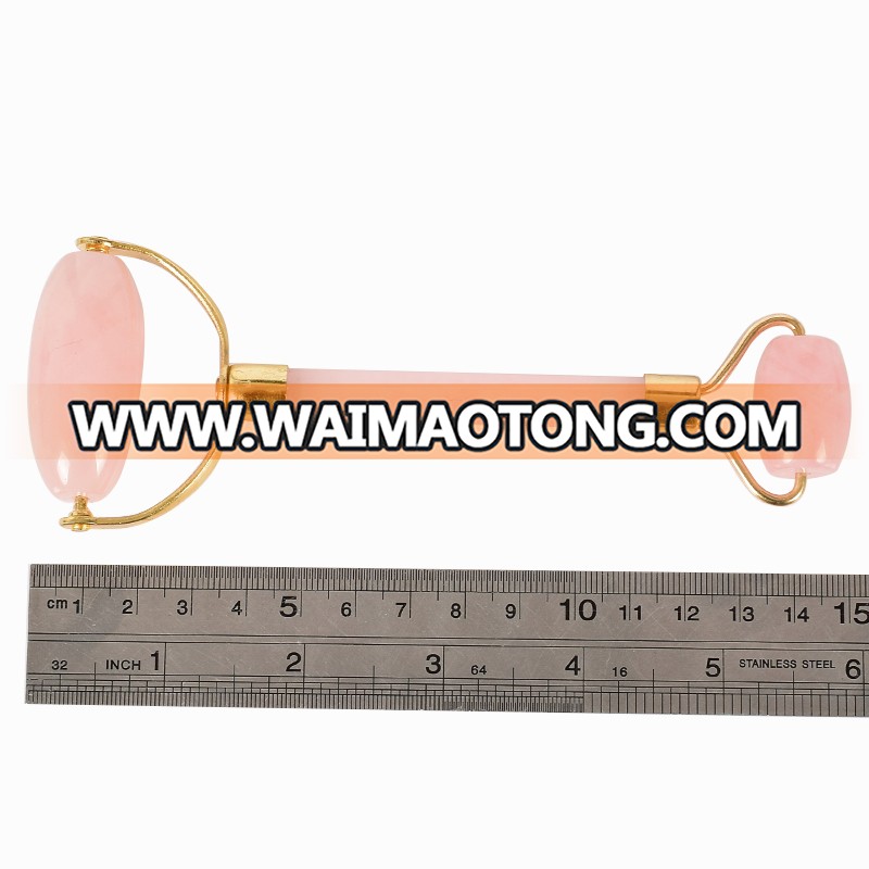 Factory direct sale Amazon Rose quartz facial roller massage