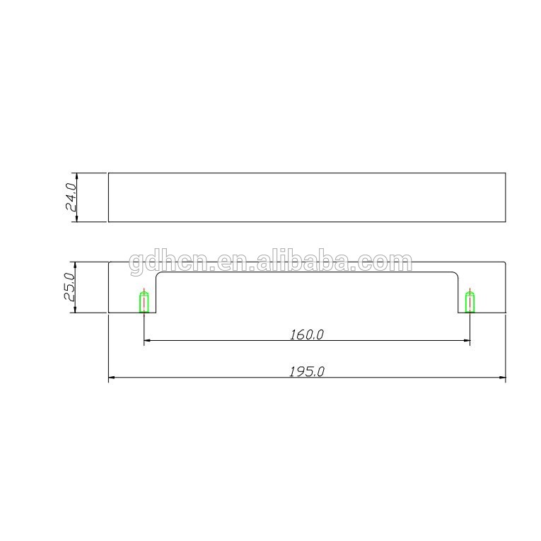 Aluminium alloy drawer cabinet pull Handle