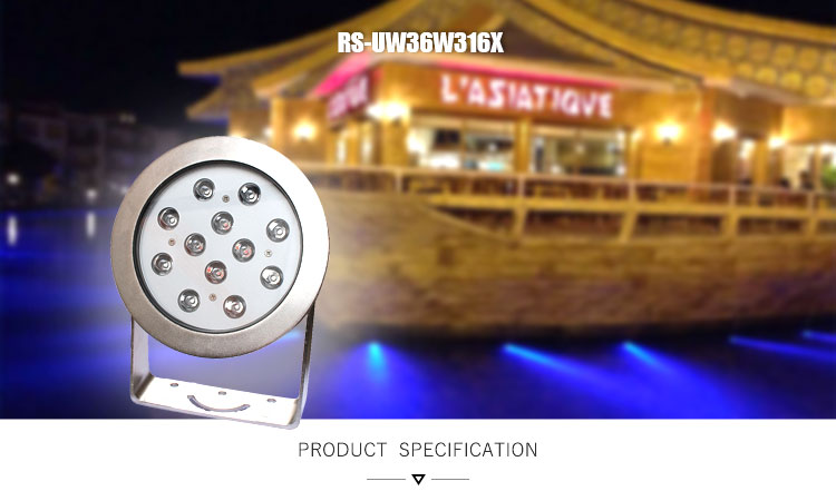 Water Feature RGB DMX Led Fountain Light 316SS