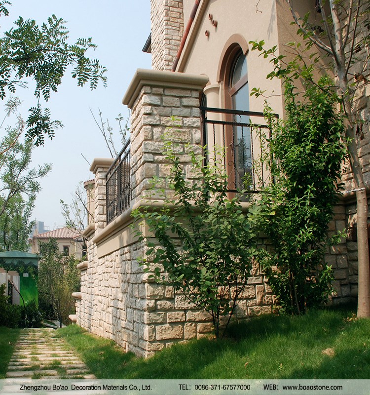 Natural lime stone look artificial decorative building materials