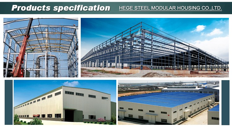 Large span prefabricated light steel structure shed / warehouse / plant