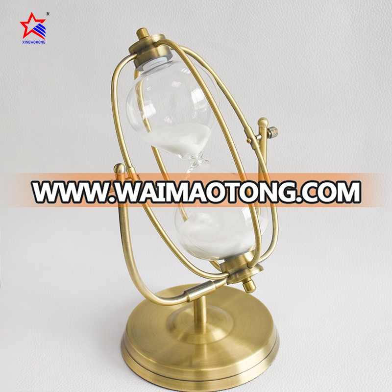 30 Min Large Brass Antique Hourglass Sand Timer for business promotion gift