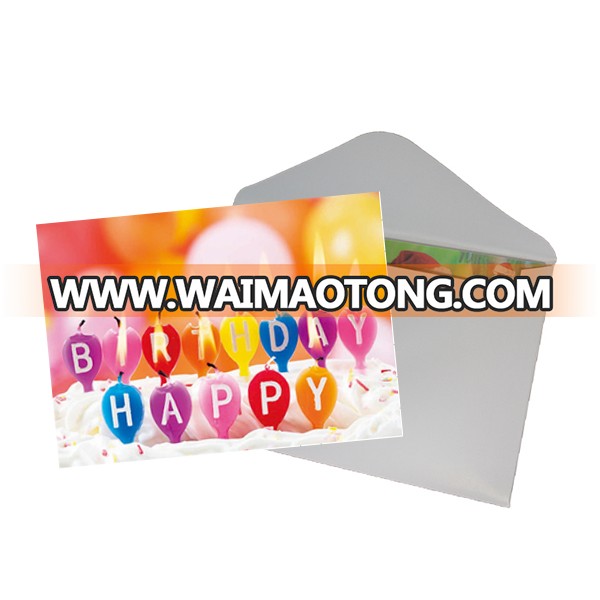 2019 newest sale 3D greeting cards with envelope 3D effect picture with birthday of wedding card