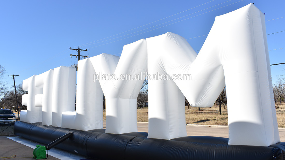 Custom color giant inflatable letters for outdoor event