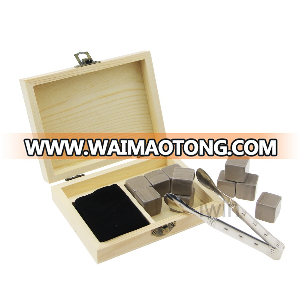 Wholesale Whisky Chilling Cubes Best Gift Whiskey Stones A Whiskey Gift Set Brand New Stone of Steel With High Quality