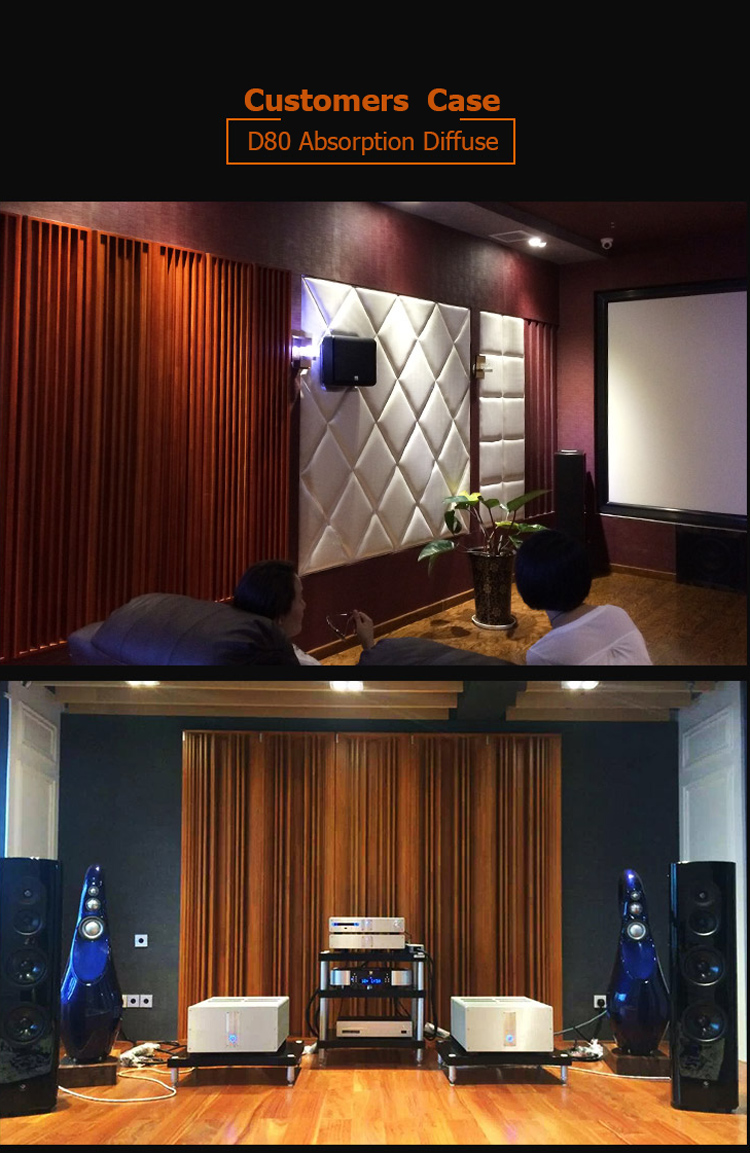 Acoustic panel sound diffusion board rubber solid wood plane diffuser