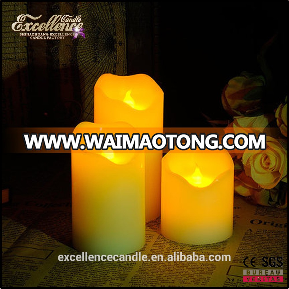 home decor yellow light flameless LED candle