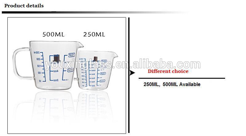 Kitchen scale 2 cup measurement glass jug 500ml measuring cup set