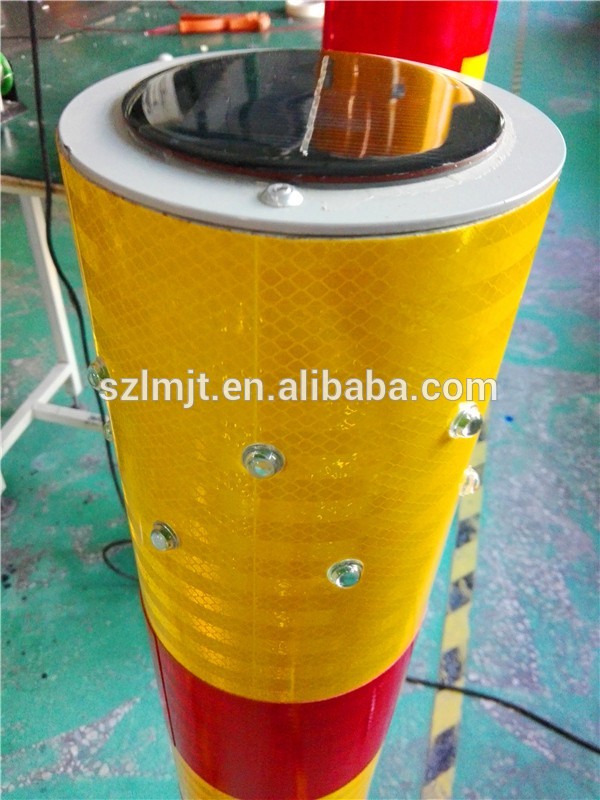 Pu post traffic road separator rubber lane divider