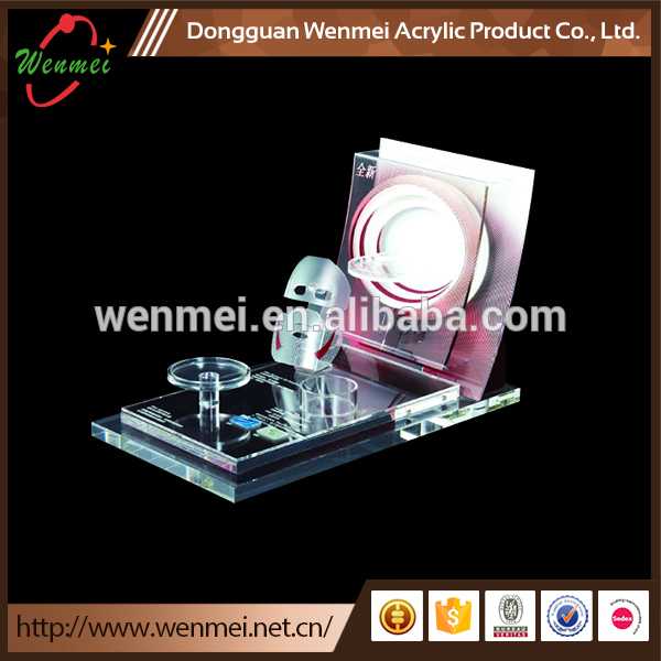 Elegant acrylic cosmetic display counter