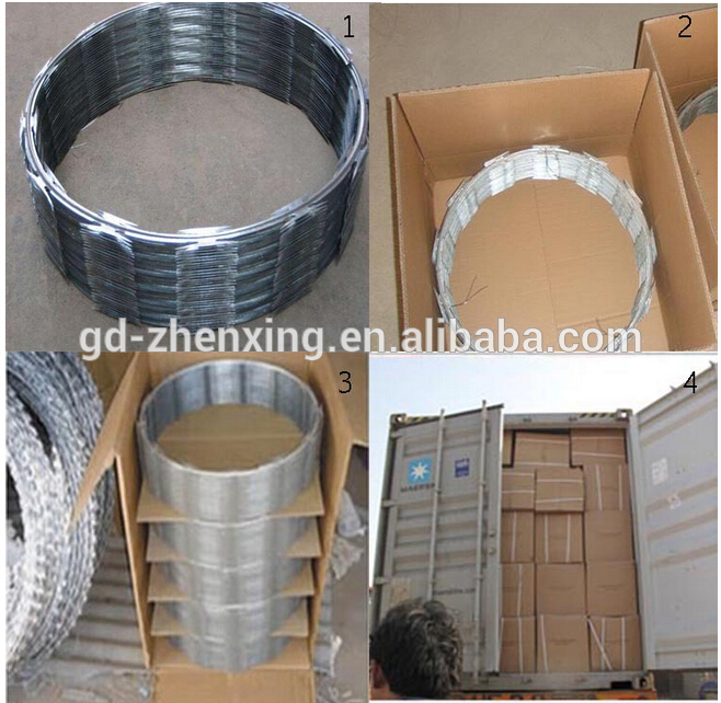 304 stainless razor barbed wire guangzhou factory wholesale