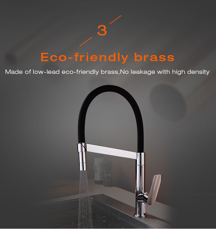 New design brass pull down  kitchen sink faucet