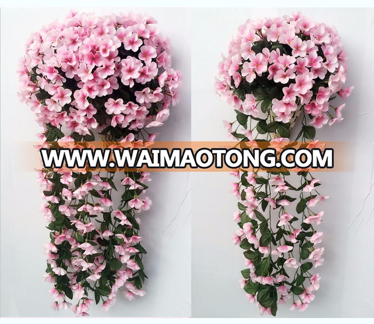 Fake vines home wedding decoration artificial violet vines