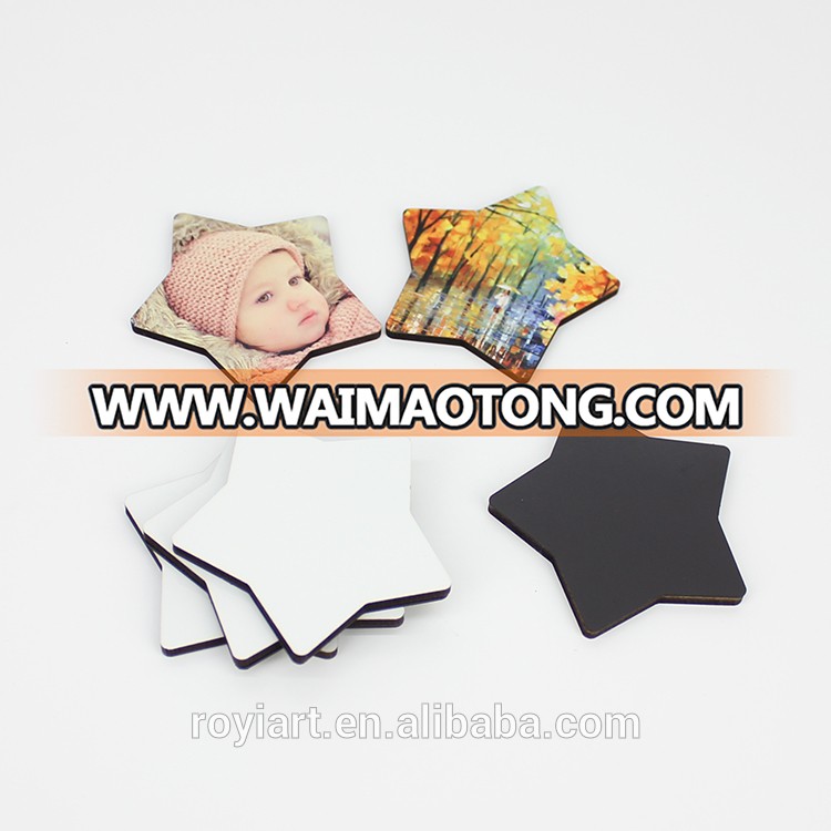 Wholesale Sublimation Blank MDF Fridge Magnet Can Customize Shape and Pattern