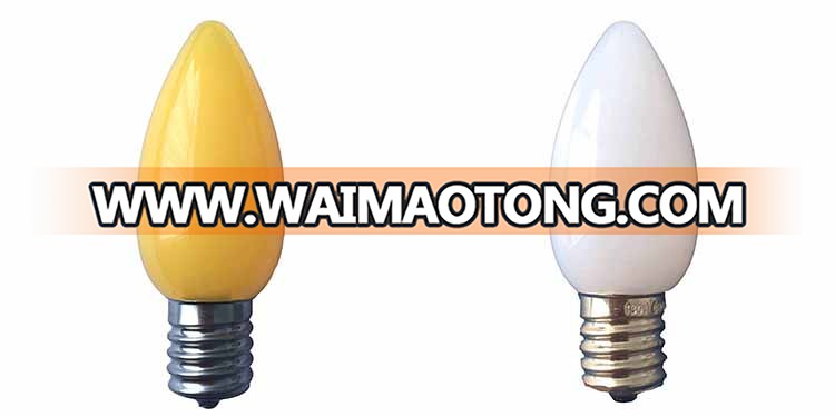 C9 Smooth Opaque LED Filament Bulb