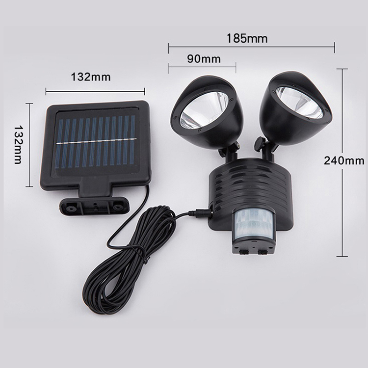 22 led 6V1.2W outdoor solar garden light lamp