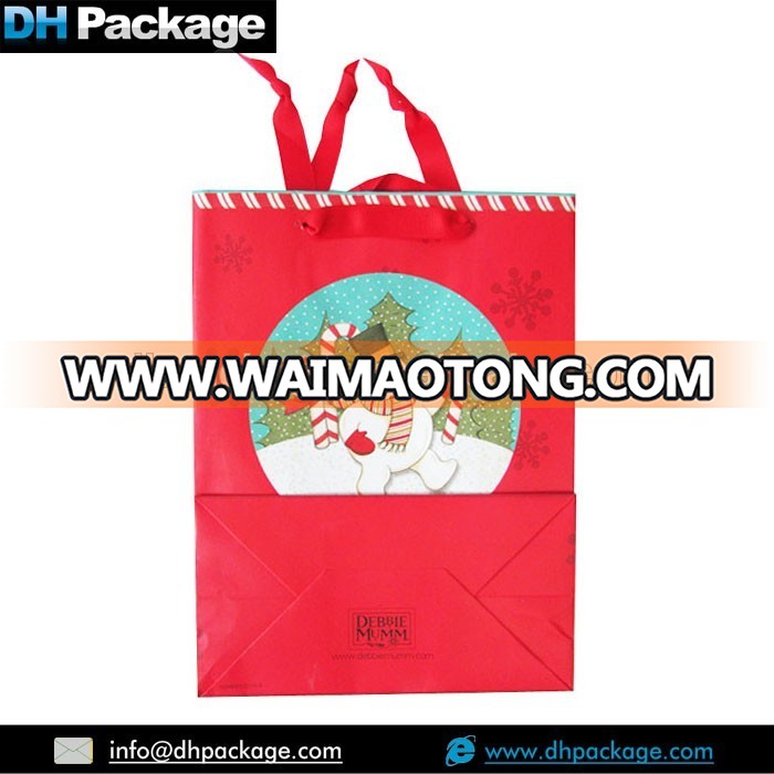 Luxury Quality Jumbo Joyful Snowman Holiday Christmas Gift Bag