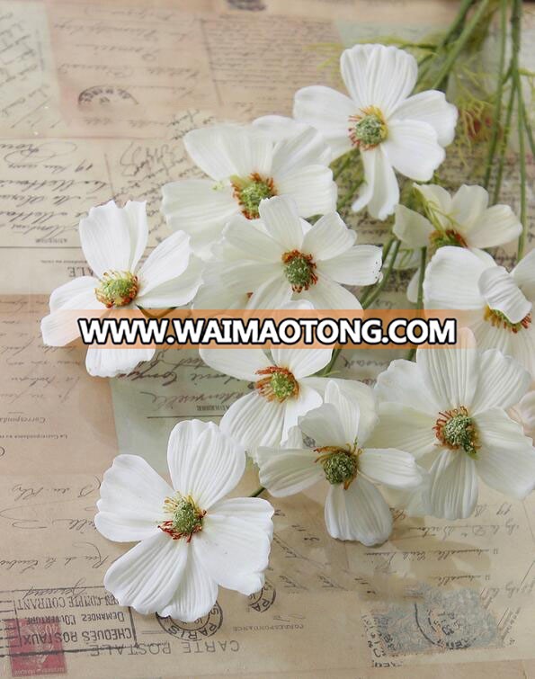 Beautiful color 3 heads artificial primrose flower for wedding