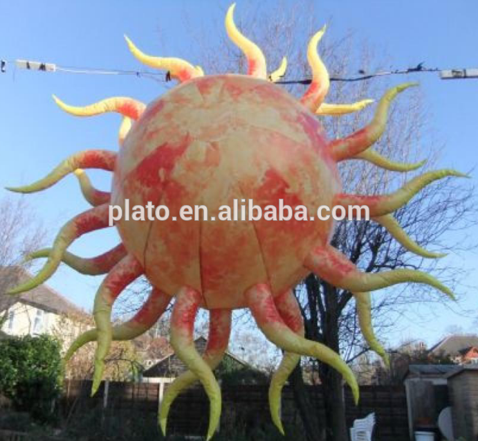 Custom large inflatable fire shape balloon for outdoor event