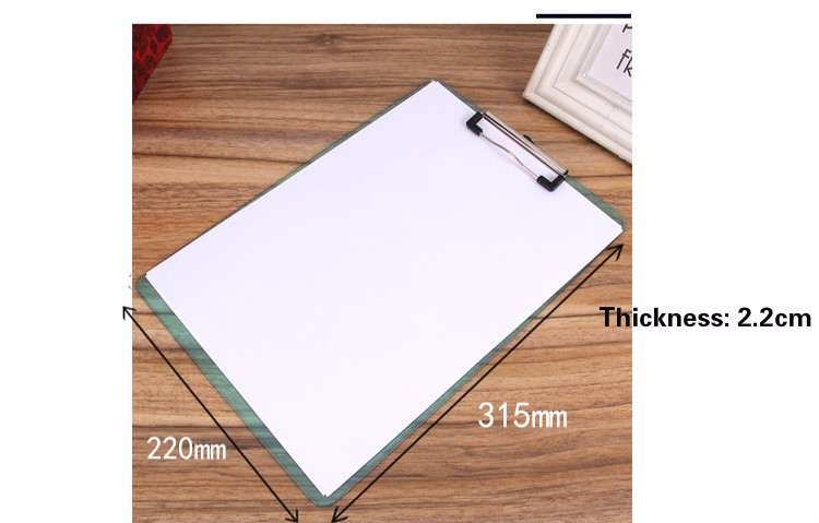 A4 Folder Writing Board PP Clip File Transparent Plastic Belt Scale Bulletin Pad Board Document Clip Office Supplies