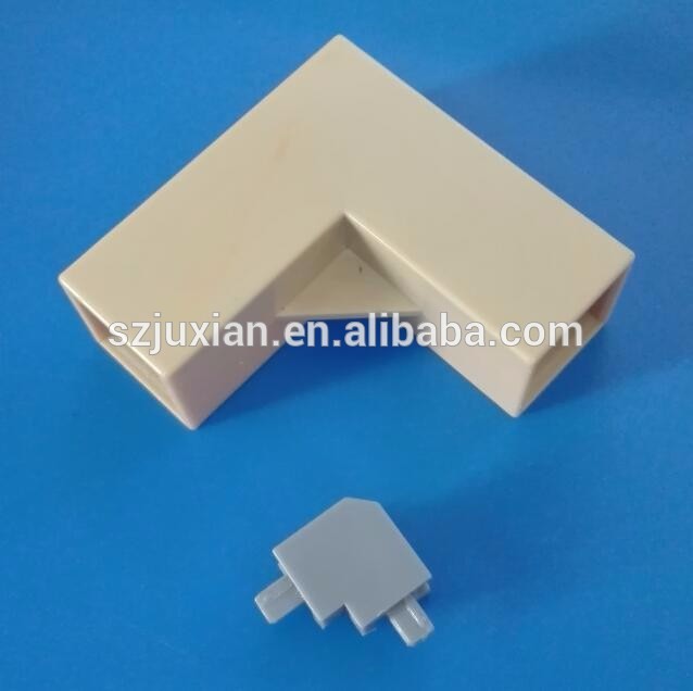 plastic injection end cap plastic connector end joint corner connector