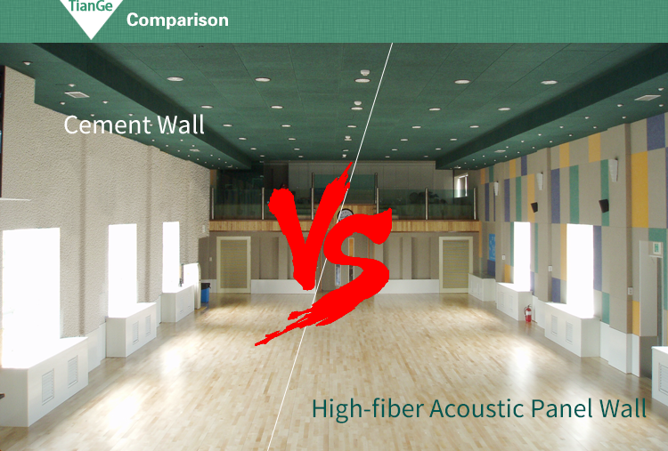 TianGe Acoustic Fireproof Easy Install Polyester Fiber Acoustic Board High-fiber Acoustic Panel