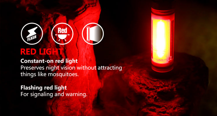 UYLED Rechargeable Battery Powered Waterproof Power Bank LED Kit Red SOS Portable Tube Emergency Light