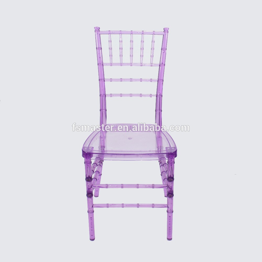 hot sale clear banquet outdoor transparent tiffany chiavari plastic chair