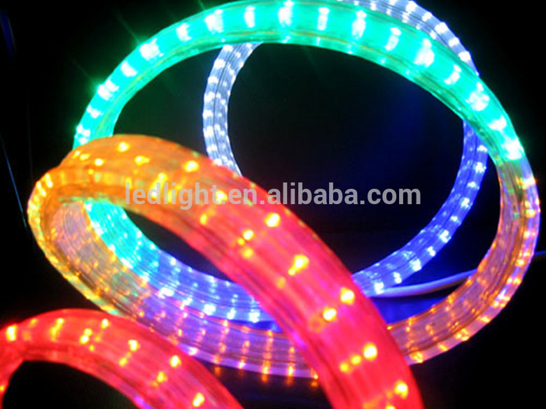 2m decoration Christmas high quality LED Round 3wires Rope light